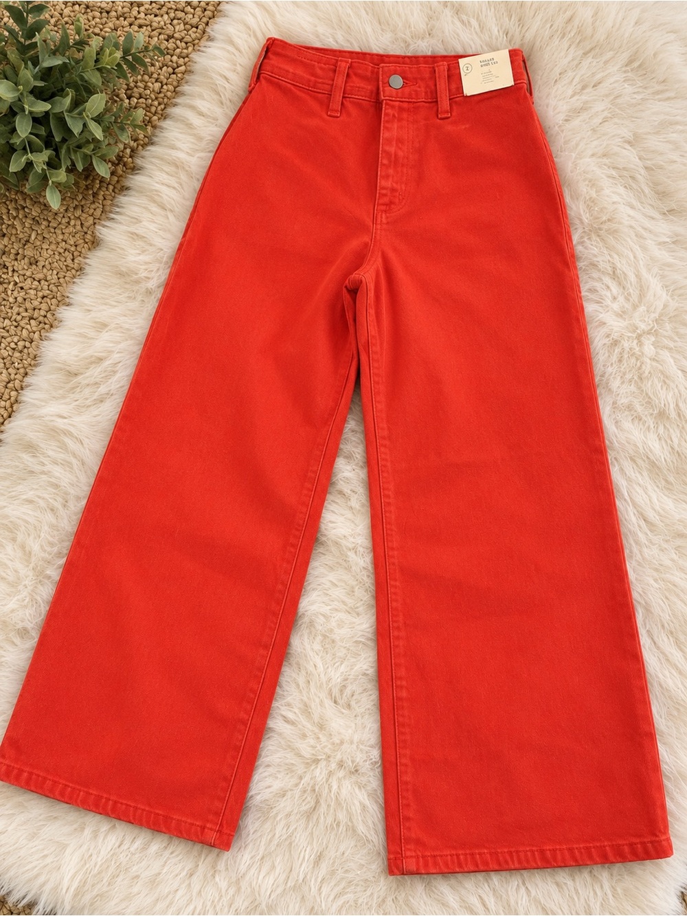 Universal Thread Wide-Leg Jeans in Bright Orange